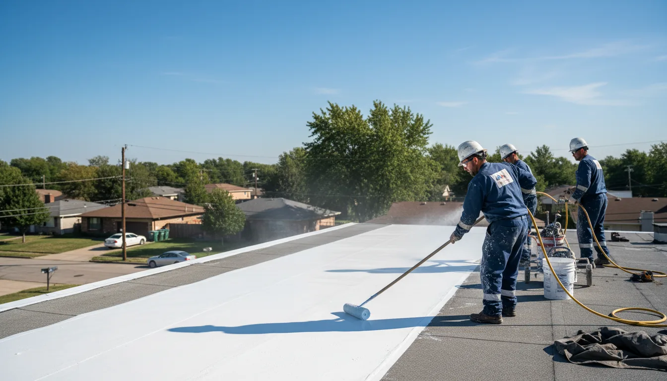 Commercial roof coating in Amherst, VA near me